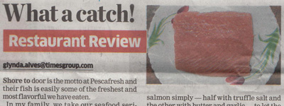 What a catch! Pescafresh brings fresh fish & perfection home